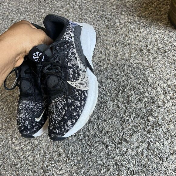Nike Black White Super Rep Go 3 Flyknit Sneakers Shoe Womens Size 6.5 - Picture 7 of 10